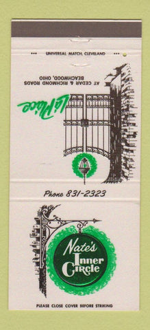 Matchbook Cover - Le Place Beachwood OH Nate's Inner Circle 30 Strike