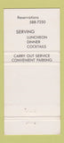 Matchbook Cover - Golden Flame Restaurant Silver Spring MD 30 Strike