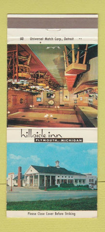 Matchbook Cover - Hillside Inn Plymouth MI restaurant 30 Strike