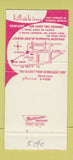 Matchbook Cover - Hillside Inn Plymouth MI restaurant 30 Strike