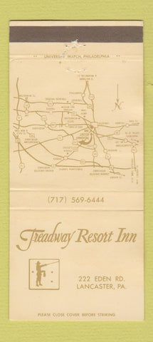 Matchbook Cover - Treadway Resort Inn Lancaster PA 30 Strike