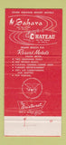 Matchbook Cover - Beau Rivage Resort Motel Miami Beach FL WEAR 30 Strike