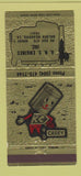 Matchbook Cover - ANS Engines KC Casey Golden Meadows LA 30 Strike
