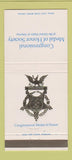 Matchbook Cover - Congressional Medal Honor Society New York City 1972 30 Strike