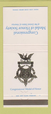 Matchbook Cover - Congressional Medal Honor Society New York City 1972 30 Strike