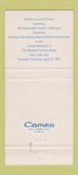Matchbook Cover - Congressional Medal Honor Society New York City 1972 30 Strike