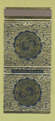 Matchbook Cover - Marquette University Milwaukee WI 30 Strike