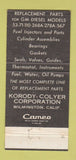 Matchbook Cover - KC Casey Korody Colyer Kenner LA GM Diesel 30 Strike