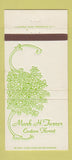 Matchbook Cover - Mark Turner Florist Flowers Georgetown Washington DC 30 Strike