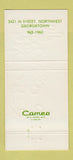 Matchbook Cover - Mark Turner Florist Flowers Georgetown Washington DC 30 Strike