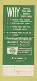 Matchbook Cover - Bankers Savings Loan Galveston TX pirate 30 Strike