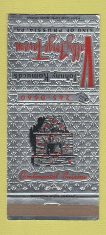 Matchbook Cover Valley Forge Tavern King of Prussia PA Johnny Kamuca's 30 Strike