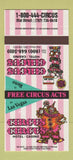 Matchbook Cover - Circus Circus Casino Las Vegas Reno NV 30 Strike