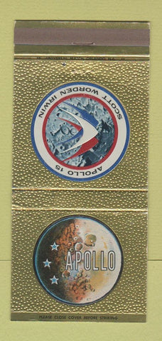 Matchbook Cover - Apollo 15 NASA Wayne Newton 30 Strike