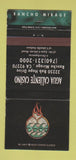 Matchbook Cover - Agua Caliente Casino Rancho Mirage CA WEAR 30 Strike