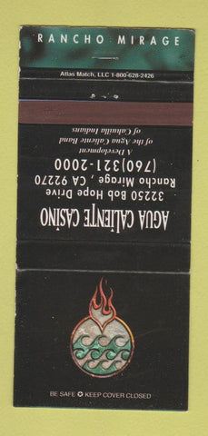 Matchbook Cover - Agua Caliente Casino Rancho Mirage CA WEAR 30 Strike