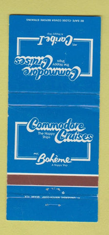 Matchbook Cover - Commodore Cruises Caribe I 30 Strike