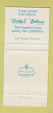 Matchbook Cover - Commodore Cruises Caribe I 30 Strike