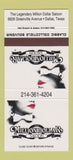 Matchbook Cover - Million Dollar Saloon Dallas TX girlie 30 Strike