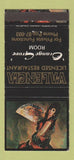 Matchbook Cover - Valencia Restaurant New Zealand Auckland girlie 30 Strike