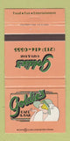 Matchbook Cover - Goldie's Cafe Bar El Segundo CA girlie 30 Strike