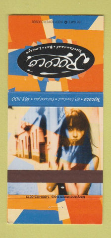 Matchbook Cover - Rococo Restaurant Philadelphia PA girlie 30 Strike