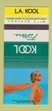 Matchbook Cover - Kool Cigarettes girlie LA Kool #1 30 Strike