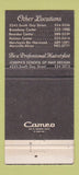 Matchbook Cover - Joseph Coiffures Salon girlie  30 Strike