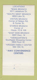 Matchbook Cover - American Bank of Commerce girlie Lake Charles LA 30 Strike