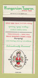 Matchbook Cover - Hungarian Tavern Niagara Falls ON girlie 30 Strike