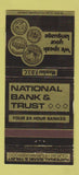 Matchbook Cover National Bank and Trust  Munson Acme Traverse City MI 30 Strike