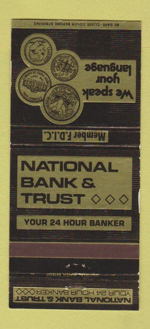 Matchbook Cover National Bank and Trust  Munson Acme Traverse City MI 30 Strike