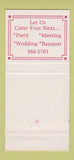 Matchbook Cover - The Savoy Toronto ON restaurant 30 Strike