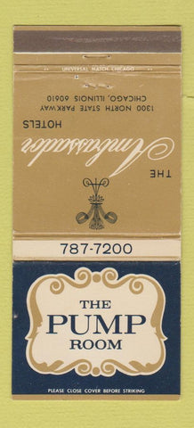 Matchbook Cover - Ambassador Hotels Chicago IL Pump Room 30 Strike