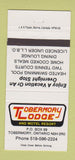 Matchbook Cover - Tobermory Lodge Motel Resort ON 30 Strike
