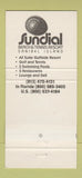 Matchbook Cover - Sundial Beach Tennis Resort Sanibel Island FL 30 Strike
