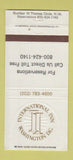 Matchbook Cover - International Inn Washington DC 30 Strike