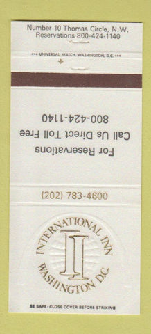 Matchbook Cover - International Inn Washington DC 30 Strike
