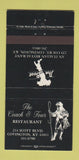 Matchbook Cover - Coach & Four Restaurant Covington KY Boot Italian 30 Strike