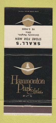 Matchbook Cover - Hammonton Park Clothes Skall's University Heights OH 30 Strike