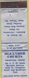 Matchbook Cover - Oleander Courts Houston TX WEAR