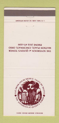 Matchbook Cover - The Sovereign at Queen's Tower Cincinnati OH 30 Strike