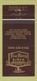 Matchbook Cover - Five Points Diner Deptford NJ 30 Strike