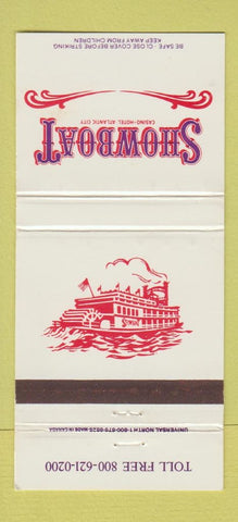 Matchbook Cover - Showboat Hotel Casino Atlantic City NJ #2 30 Strike