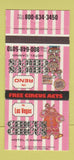 Matchbook Cover - Circus Circus Casino Las Vegas Reno NV 30 Strike