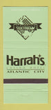 Matchbook Cover - Harrah's Casino Atlantic City NJ WEAR 30 Strike