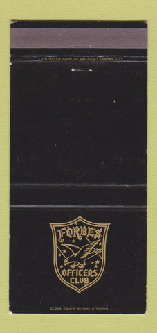 Matchbook Cover - Forbes Officers Club Military 30 Strike