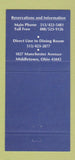 Matchbook Cover - The Manchester Inn Middletown OH 30 Strike