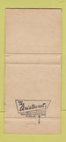 Matchbook Cover - Westinhouse Appliances WEAR 30 Strike