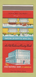 Matchbook Cover - First National Bank Clarksville MS 30 Strike